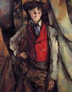 Paul Cezanne Boy in a Red Vest Sweden oil painting artist